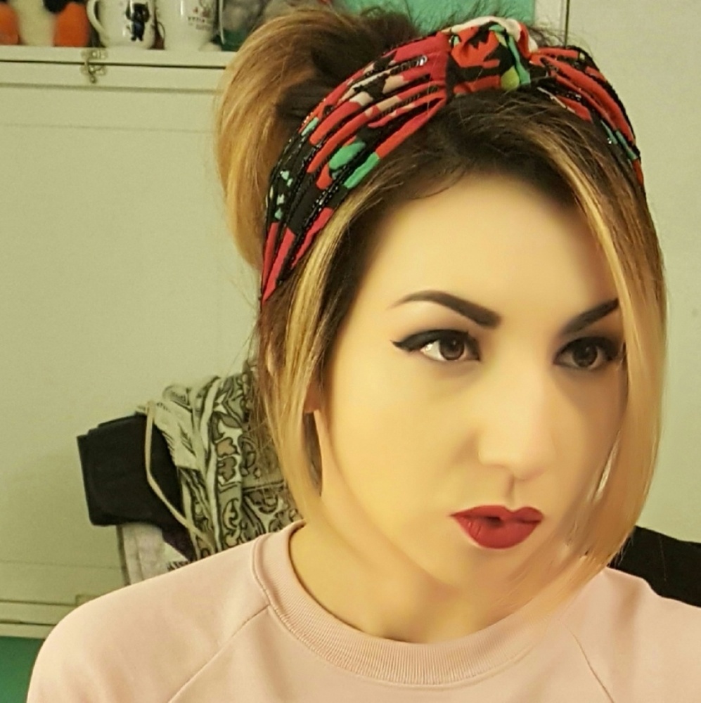 Free People, Printed and beaded headband.